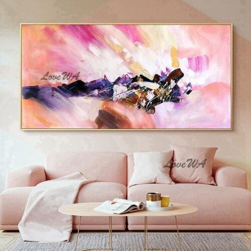 Warm Colors Are Modern Abstract Decorative Oil Paintings New Arrival Picture Hand Painting On Canvas Home Good Wall Art Unframed