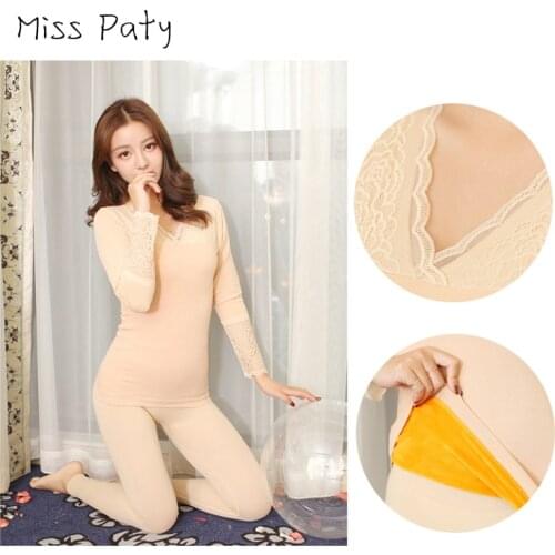 Winter plus velvet padded vest female thermal underwear with lace sweater for women tank top thermo clothing ladies lingerie