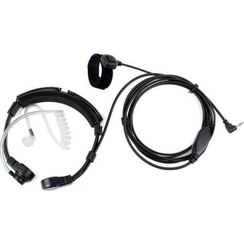 1 Pin PTT Throat Mic Covert Acoustic Tube Earpiece/Headset For Motorola Radio PMR446 Spirit GT / GT plus, FR50, FR60 F60 FV800