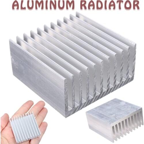 1 Piece White Aluminium Radiator Heatsink 11 Tooth Mayitr Durable Heat Dissipation Heat Sink Cooler 40mm*40mm*20mm