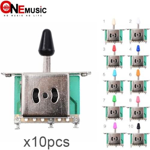 10pcs Colorful 3 Way Selector Electric Guitar Pickup Switches Guitar Toggle Lever Switches for Guitar