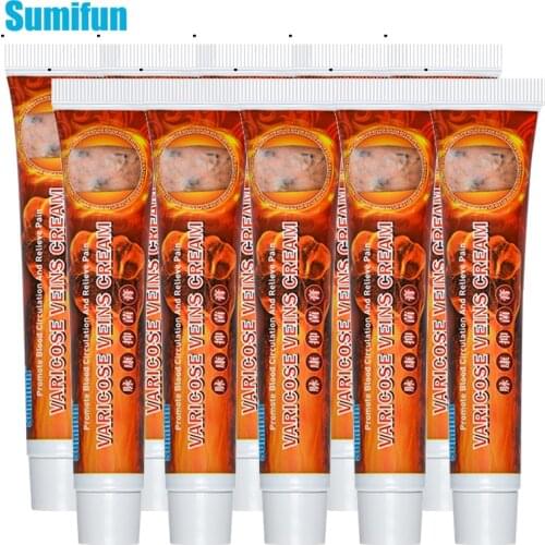 Sumifun 10 pcs Effective Original Varicose Veins Treatment Cream Vasculitis Phlebitis Spider Pain Relief Ointment D3267
