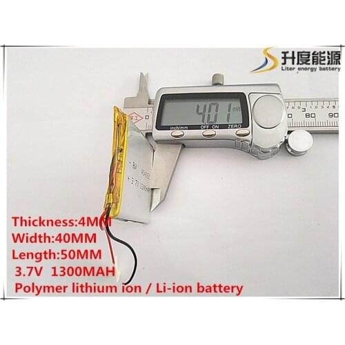 10pcs [SD] 3.7V,1300mAH,[404050] Polymer lithium ion / Li-ion battery for TOY,POWER BANK,GPS,mp3,mp4,cell phone,speaker
