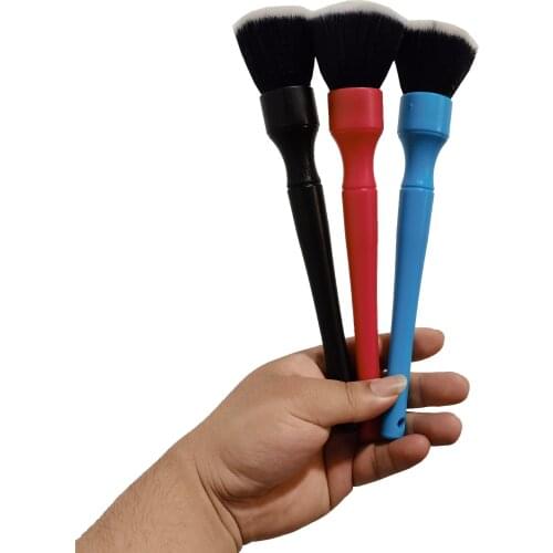 2 Pcs/set Ultra Soft Detail Brushes Car And Motorcycle Detailing Brush for Emblems Interior Exterior And Air Vents