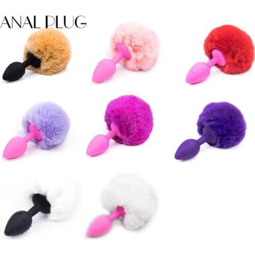ANAL PLUG Rabbit Girl Tail Sex Toys Silicone Plush Anal plug Cosplay Cute Tail Anal Erotic Toy For Couples Man Women Gay