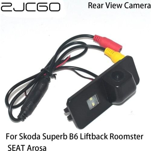 ZJCGO Car Rear View Reverse Back Up Parking Camera for Skoda Superb B6 Liftback Roomster SEAT Arosa