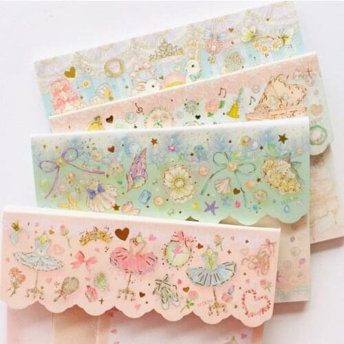 60 Pages 2+1 Lace Style Princess Flowers Dress Rabbit Memo Pad Sticky Notes School Office Supply Stationery Notepad