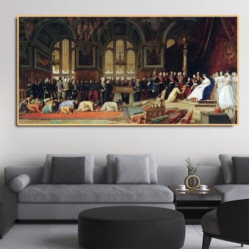Citon Jean-Leon Gerome《The reception of the siamese ambassadors at fontainebleau》Canvas Oil Painting Famous Artwork Picture
