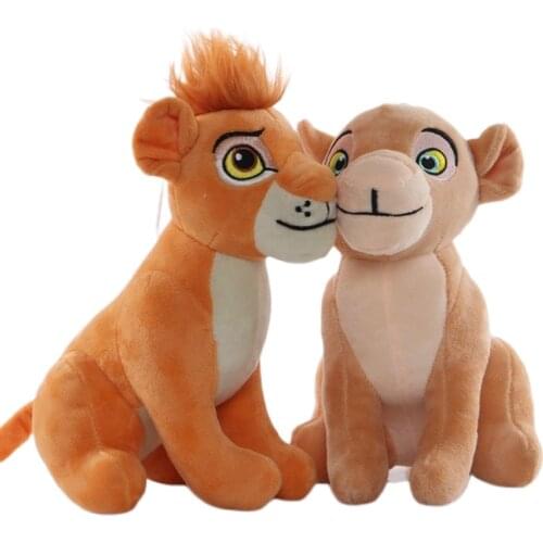 Disney The Lion King Simba Nala Plush Toys 23cm Medium Stuffed Animals Dolls Tv Spain Children Gifts For Boys Kids 2 To 4 Years