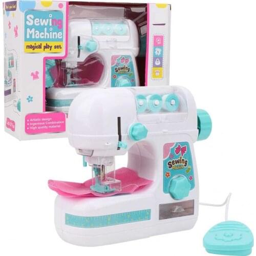 Electric Mini Sewing Machine Toys Educational Interesting Toy for Kids Girls Children Pretend Play Housekeeping Toys
