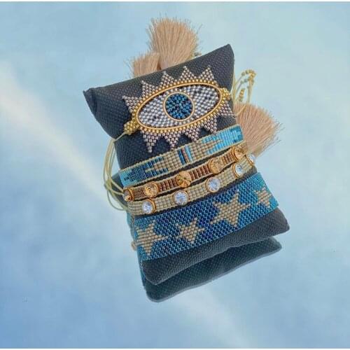 BLUESTAR 2021 Fashion MIYUKI Bracelet Women Star Pulseras Mujer Moda Handmade Crystal Bead Armband