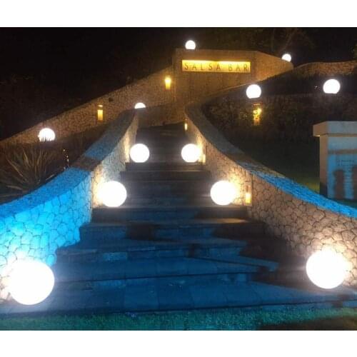 Round ball color changeable outdoor use RGB decoration globe colorful garden lawn decorative LED lighting