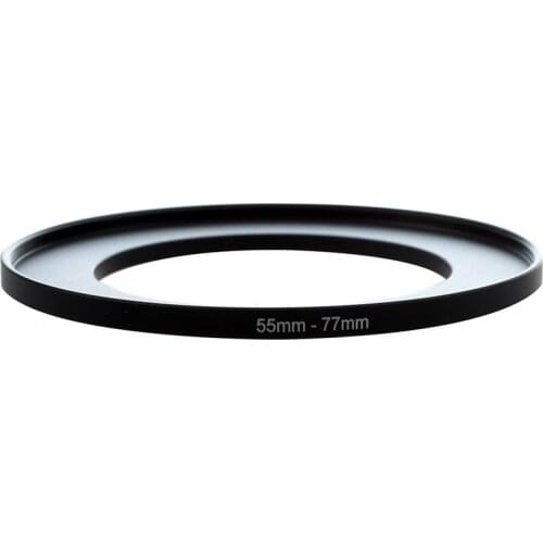 Metal 55mm-77mm Camera Step Up Filter Ring Adapter 55-77