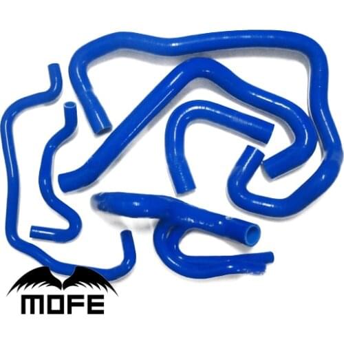 Mofe 6PCS Silicone Radiator Hose Kit For Cit roen Saxo VTS 1.6 Blue Black Green Yellow Red