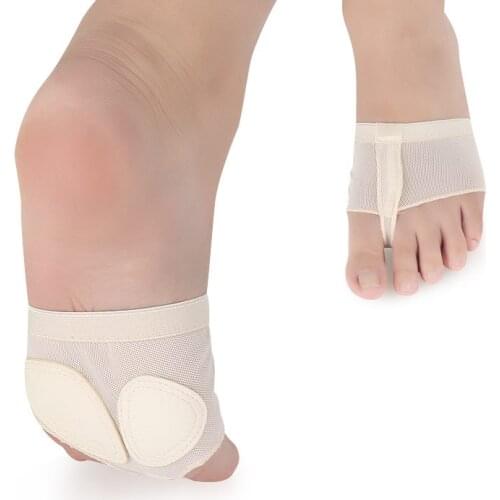 USHINE Professional Belly Ballet Dance Toe Pad Practice Shoes Foot Thong Care Tool Half Sole Gym Socks Ballet Dance Shoes woman