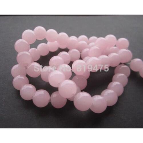 6mm 8mm 10mm Glass beads Round Simply Pink Color for jewelry making