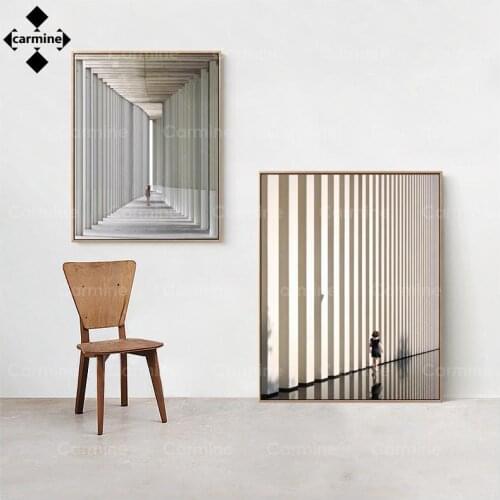 Light Luxury Architectural Printing Picture On Canvas Modern Art Corner Poster and Print Nordic Paintings Living Room Decoration