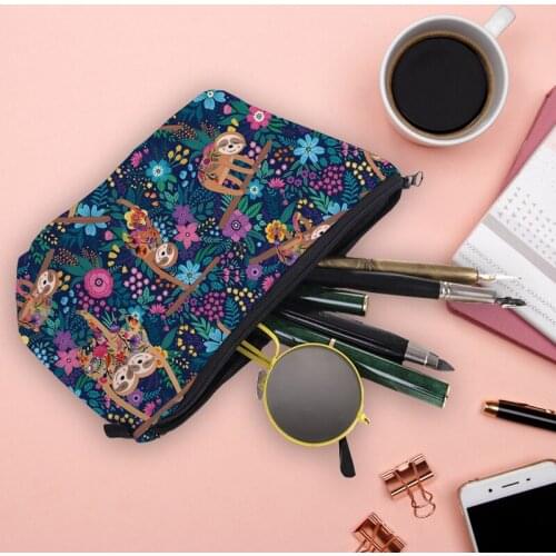 Water Resistant Makeup Sloth Cosmetic Bags Lovely Cosmetic Organizer Women Multifunction Beauty Bag