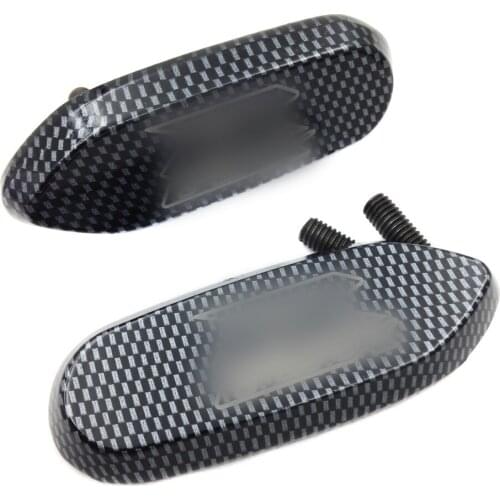 Aftermarket free shipping motorcycle parts Mirror Block Off Base Plates For Suzuki Gsxr 600 750 1000 Gsx-R 2006-2008 CARBON FIBE