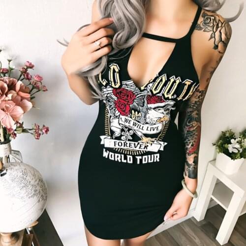Dresses for Women Summer Sexy Spaghetti Strap Sleeveless Bodycon Dress Women V-neck Tight Backless Mini Dress Vestido Feminino