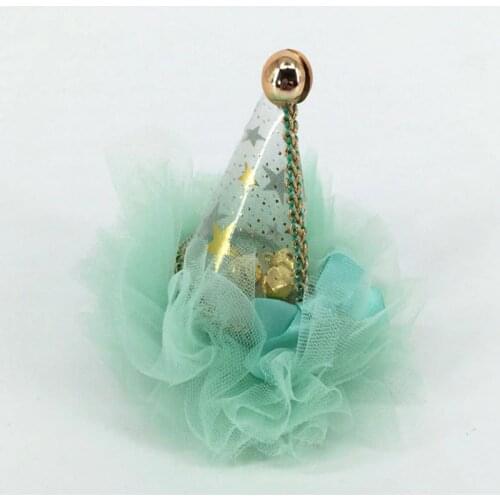 1pc Cute Lace Ring Bell Magic Cap Princess Crown Dog Cat Pet Hair Clip Wedding Birthday Party Cosplay Decor Pet Supplies Gift