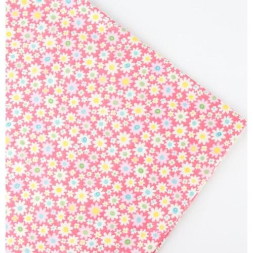 160cm x 50cm pink flower print bedding fabric print cotton fabric bundle DIY handmade children sheet quilt fabrics