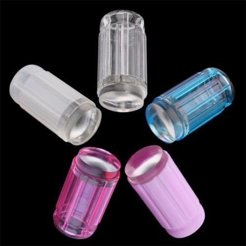 2016 New Design 30PCS/Lot 2.8CM DIY Jelly Nail Art Stamping Clear Soft Silicone Stamper Scraper Plate Set SKP0214