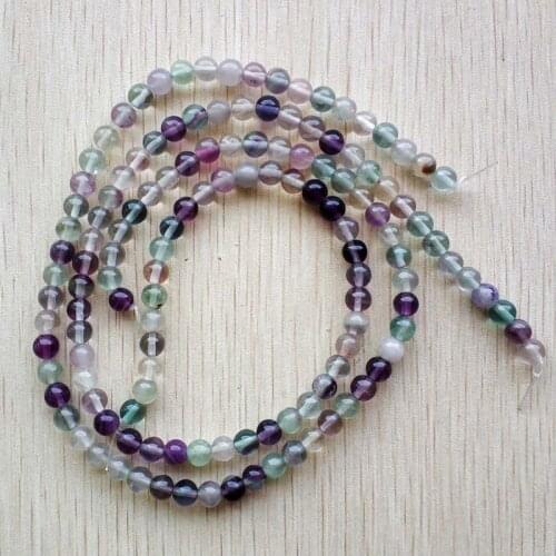 2018 new Fashion natural fluorite round shape loose 6mm beads for jewelry accessories making 132pcs/lot wholesale free shipping