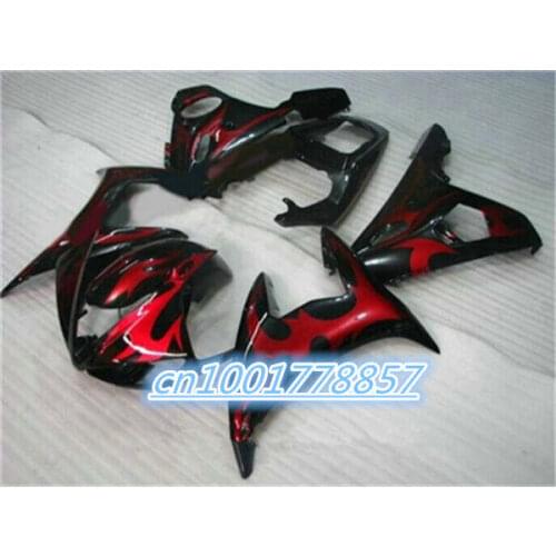 Brand new fairing kit 100% fit for YZFR6 YZF600 2003-2005 2004 YZF R6 03 04 05 YZF R6 2003-2005 2004 green blue green BLACK RED