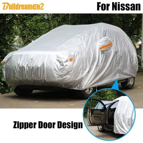 Buildreamen2 Waterproof Car Cover Sun Snow Rain Dust Protection Cover For Nissan Note Bluebird Skyline Cefiro Xterra Pathfinder