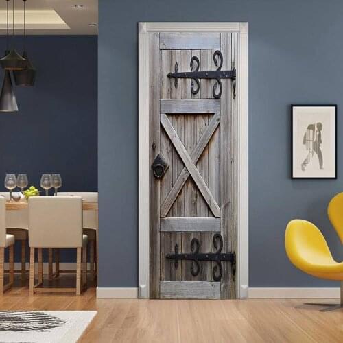 Creative and environmentally friendly 3D stair access door with refurbished self-adhesive bedroom wall stickers room decoration