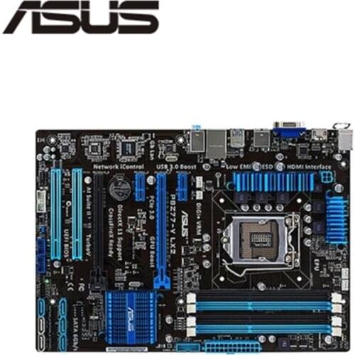 For ASUS P8Z77-V LX2 Computer Motherboard LGA 1155 DDR3 For Intel Z77 P8Z77 Desktop Mainboard SATA II PCI-E X16 Used