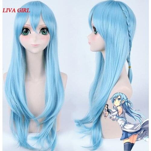 Sword Art Online Cosplay Wig Yuuki Asuna Costume Play Wigs Halloween party Anime Game Hair High Quality