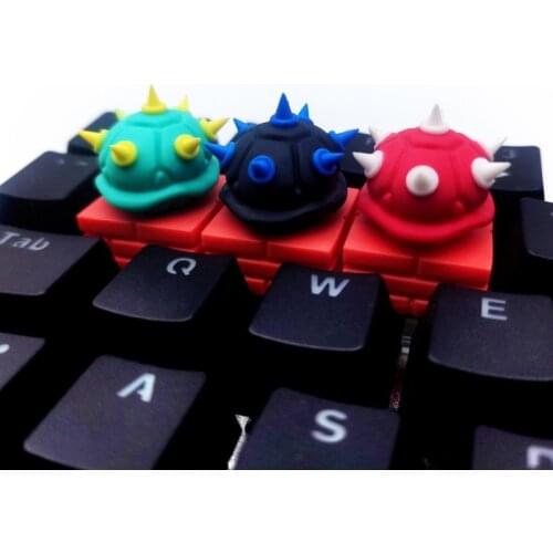 Resin Key Cap Mechanical Keyboard Custom Keycaps for Super Mario Turtle Nostalgic Cartoon Game Keyboard Gift
