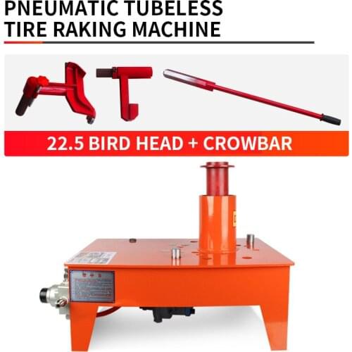 Pneumatic tubeless tyre grilling machine, truck tyre changer, 22.5 wheel tyre disassembly tool, trailer auto repair