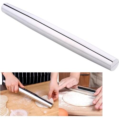 Rolling Pin Stainless Steel Creative Kitchen Baking Roller Dough Roller for Home Baking Cooking Tools