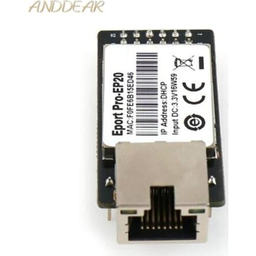 Eport Pro EP20-Pin Linux Network Server Port TTL Serial to Ethernet Embedded Module DHCP 3.3V TCP IP Telnet
