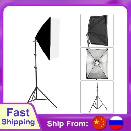 Photography Softbox Lighting Kits 50x70CM Professional Continuous Light System For Photo Studio Equipment