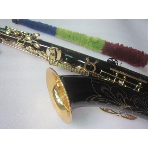 STS-802 Bb Professional level Tenor Saxophone Sax Brass Body Gold Keys Woodwind Instrument with Carry Case Sax Neck Straps