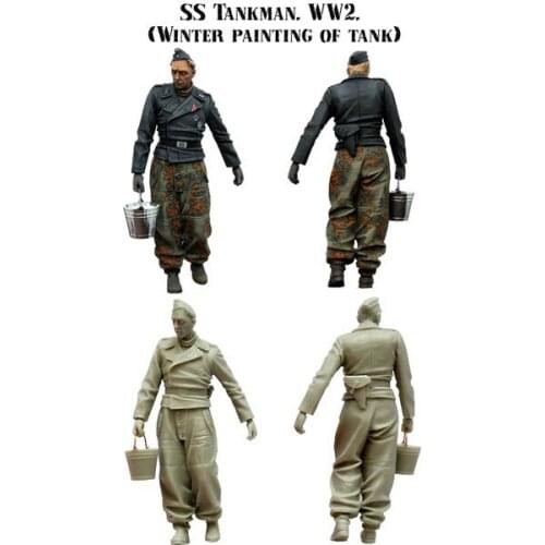 Scale Models 1/35 German tank crews Historical WWii Figure resin Free Shipping
