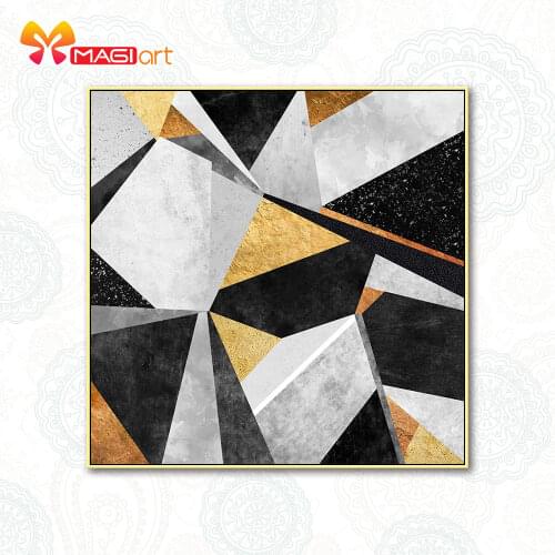 Cross stitch kits Embroidery needlework sets 11CT water soluble canvas patterns 14CT Abstract matrix-NCMC020