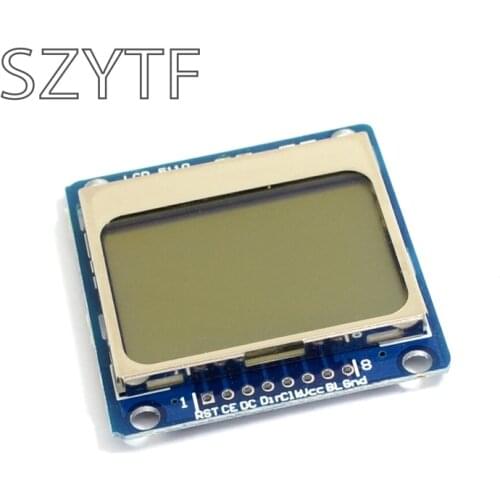 High Quality 84x48 84x84 LCD Module blue backlight adapter PCB 5110 for