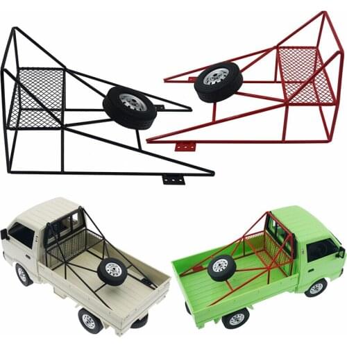1pcs Metal RC Car Rear Rescue Frame Wheel Rack Storage Net for WPL D12 RC Car Modification Upgrade Part