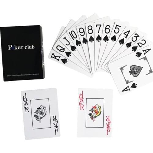 1Pcs/set Waterproof Plastic Playing Cards Baccarat Texas Hold'em PVC Poker Club Cards Board Games 2.48*3.46 Inch Card Game