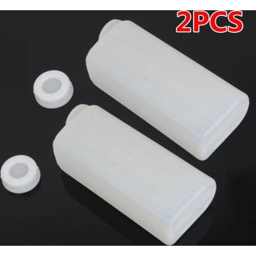2*Mix Bottles 18*7.5*5cm 20:1 25:1 40:1 600ml Fuel Mix Bottle Container For 2 Stroke Oil Chainsaw Trimmer