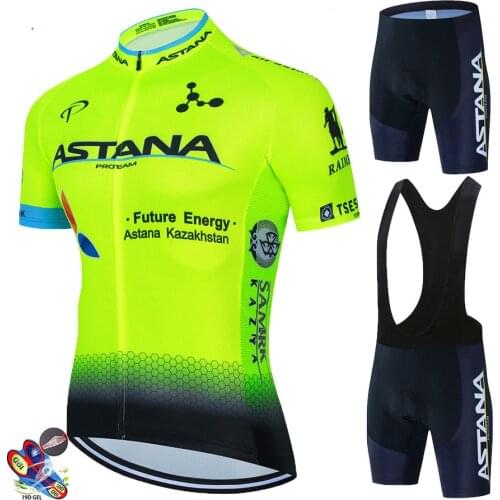 2021 ASTAVA Solid Color Cycling Jersey Pro Team Cycling Clothing Suits MTB Bib Shorts Set Men Bike Ropa Ciclismo Triathlon