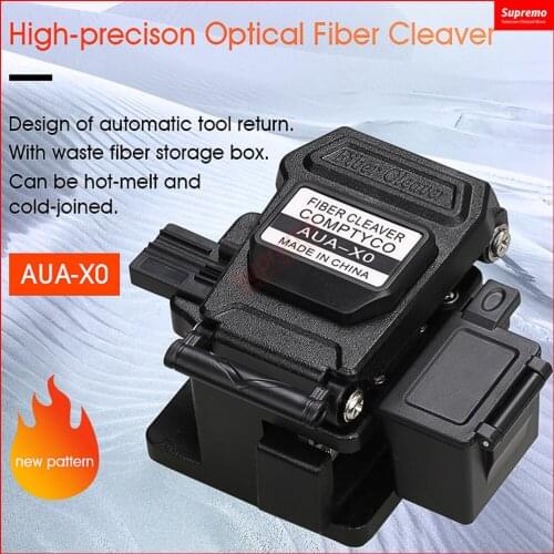 2021 new AUA-X0 High-precision fiber cleaver with waste fiber box, fiber optic cable cutter, fiber fusion splicer cutter