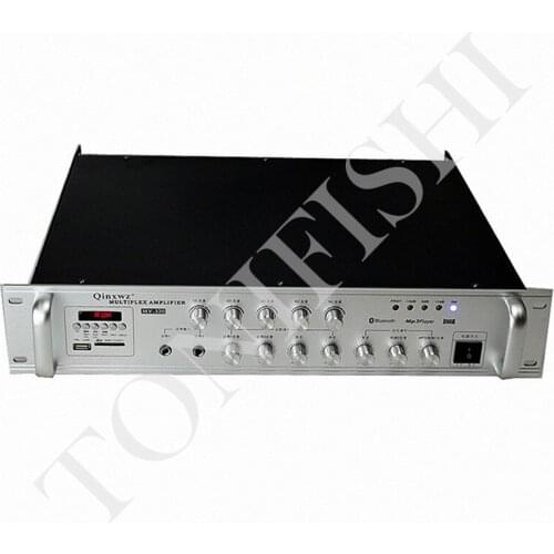 300W constant voltage and constant resistance 5 partitions with display and Bluetooth 24 hours broadcast background music amp