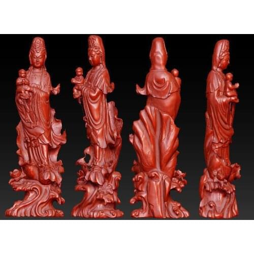 3D model for cnc 3D carved figure sculpture machine in STL file format The Chinese culture,Songzi Niangniang,Songzi Guan Yin