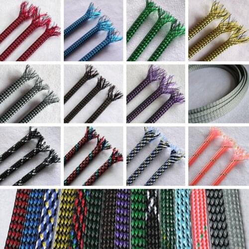 8MM Braided PP Cotton Yarn + PET Expandable Sleeving Wire Cable Protect -3/5/10Meters